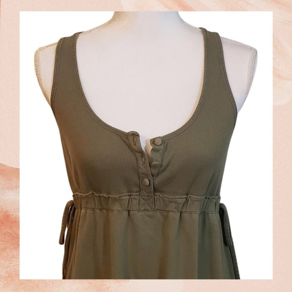 NWT Bundle Olive Ruffle Tunic Tank & Crop Top - Picture 5 of 6